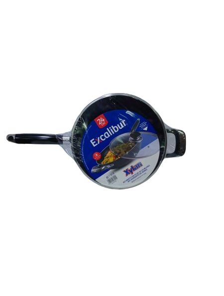 Sarten Con Tapa Antiadherente De 24 Cm Excalibur