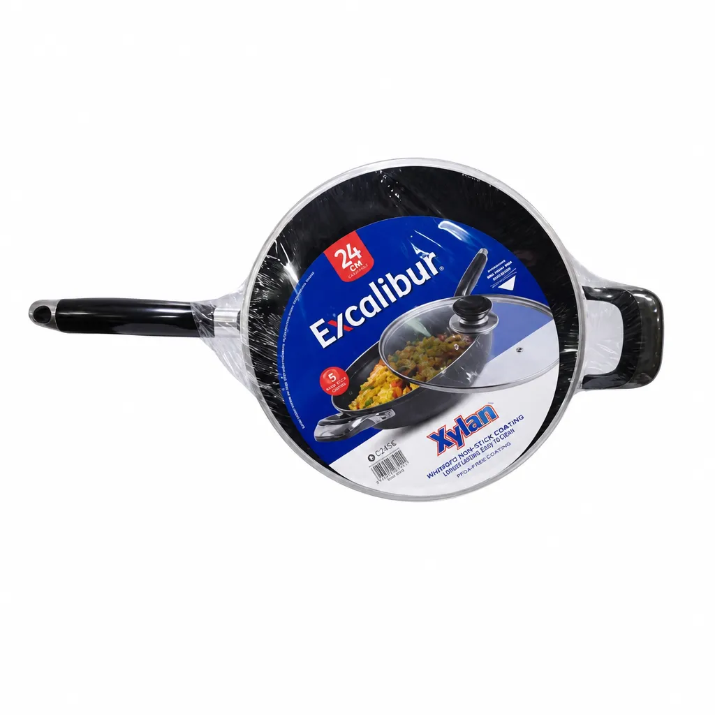Sarten Con Tapa Antiadherente De 24 Cm Excalibur