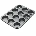 Bandeja Para Ponqué 12Und Con Antiadherente De Acero Al Carbono 35X26.4X3Cm Alfa Hogar