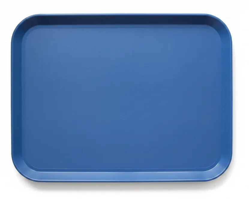 BANDEJAS PLÁSTICAS DE FIBRA AZUL RECTANGULAR 44X34 CM ALFA HOGAR