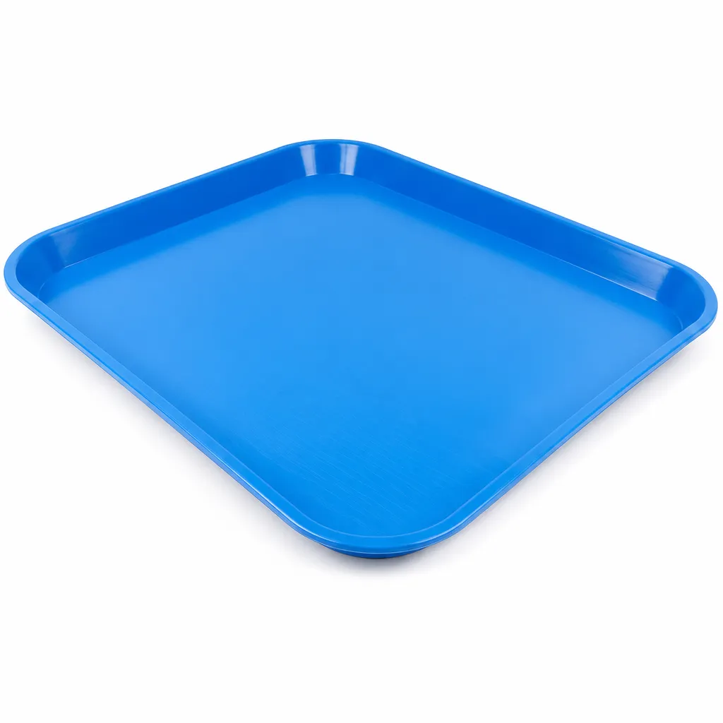 Bandejas Plásticas De Fibra Azul Rectangular 44X34 Cm Alfa Hogar