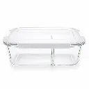 Conservador Hermético De Vidrio Con Tapa Plástica De 1040 Ml Alfa Hogar