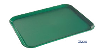 BANDEJA RECTANGULAR FIBRA 44X34 CENTIMETROS VERDE ALFAHOGAR