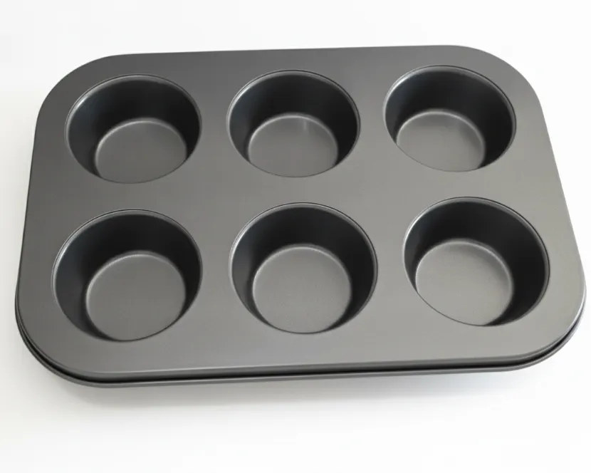 BANDEJA PARA PONQUE 6UND CON ANTIADHERENTE DE ACERO AL CARBONO 32x21.5x3CM ALFA HOGAR