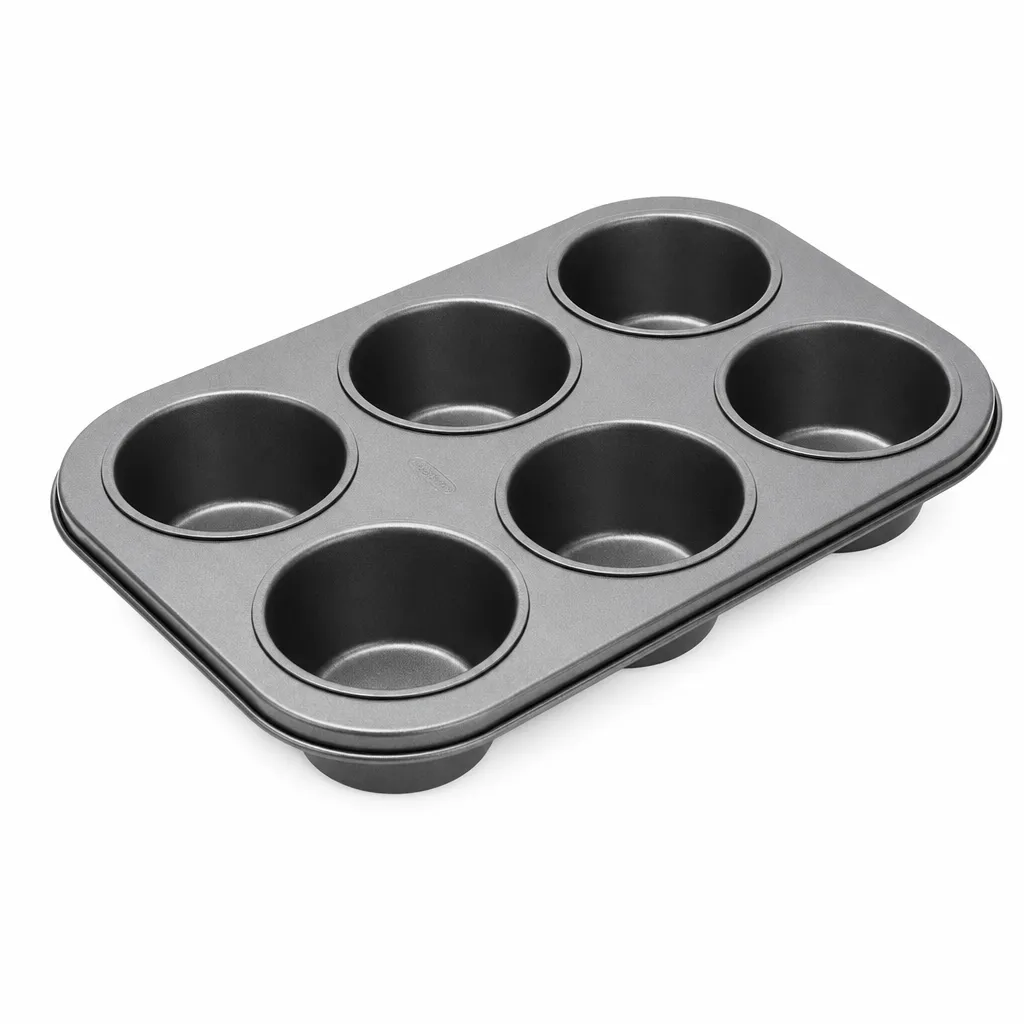 Bandeja Para Ponqué 6Und Con Antiadherente De Acero Al Carbono 32X21.5X3Cm Alfa Hogar