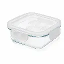 Conservador Vidrio Cuadrado De 310 Ml Alfa Hogar