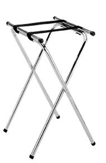SOPORTE PARA BANDEJAS DE METAL CROMADO 78CM MEITAL