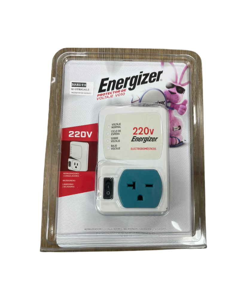 PROTECTOR DE VOLTAJE 220 VOLTIOS ENERGIZER