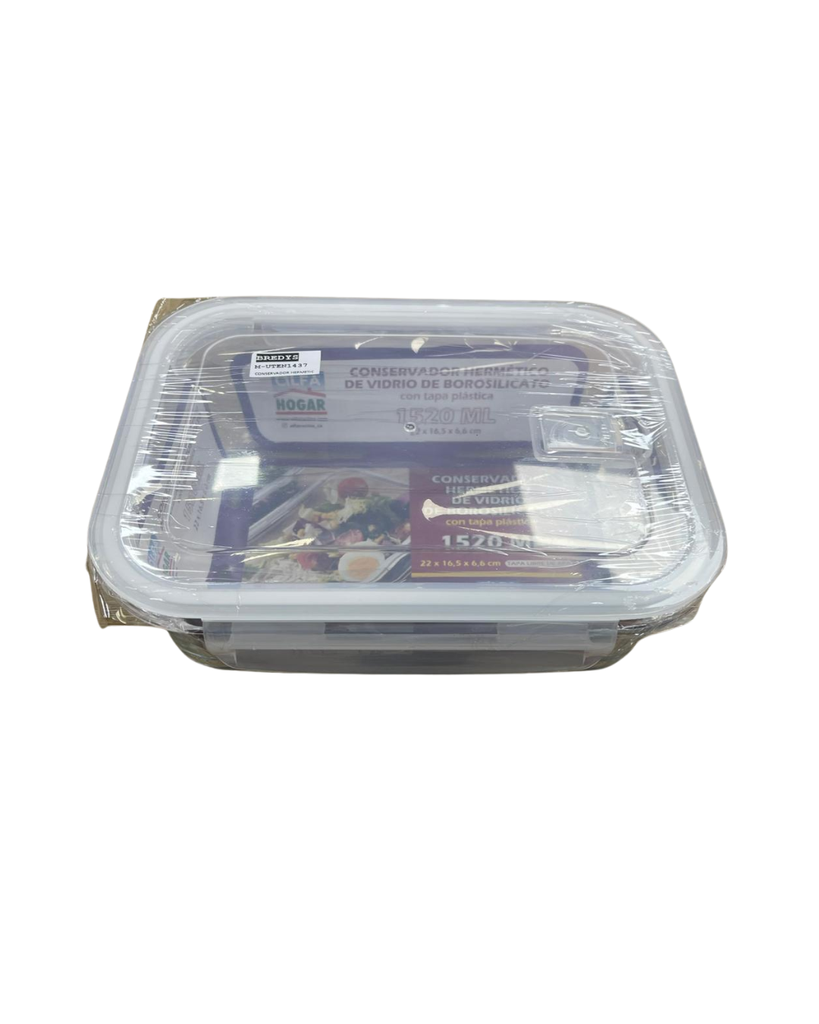 CONSERVADOR HERMETICO 1520 MILILITROS ALFA HOGAR