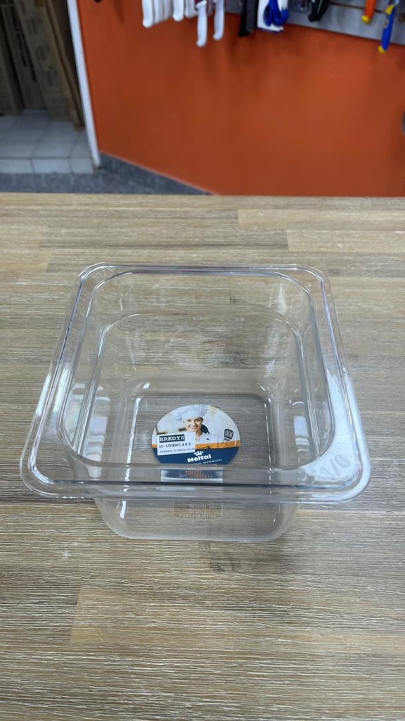 Bandeja Gastronomica De 1/2 En Policarbonato De 32X16,2X10 Cm Meital