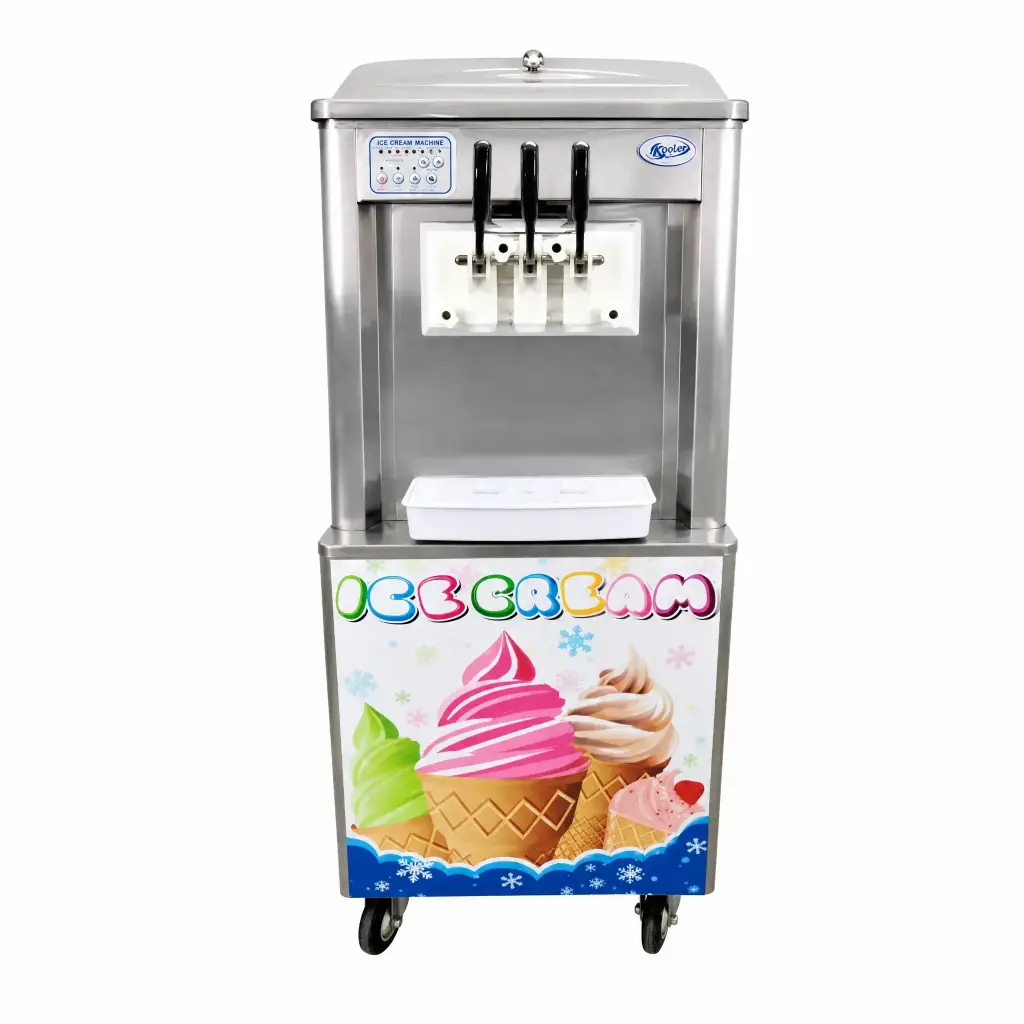 Máquina de Helados Soft De Pedestal 2 Sabores Iboia