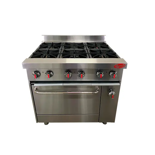 COCINA A GAS 6 HORNILLAS Y  HORNO IBOIA