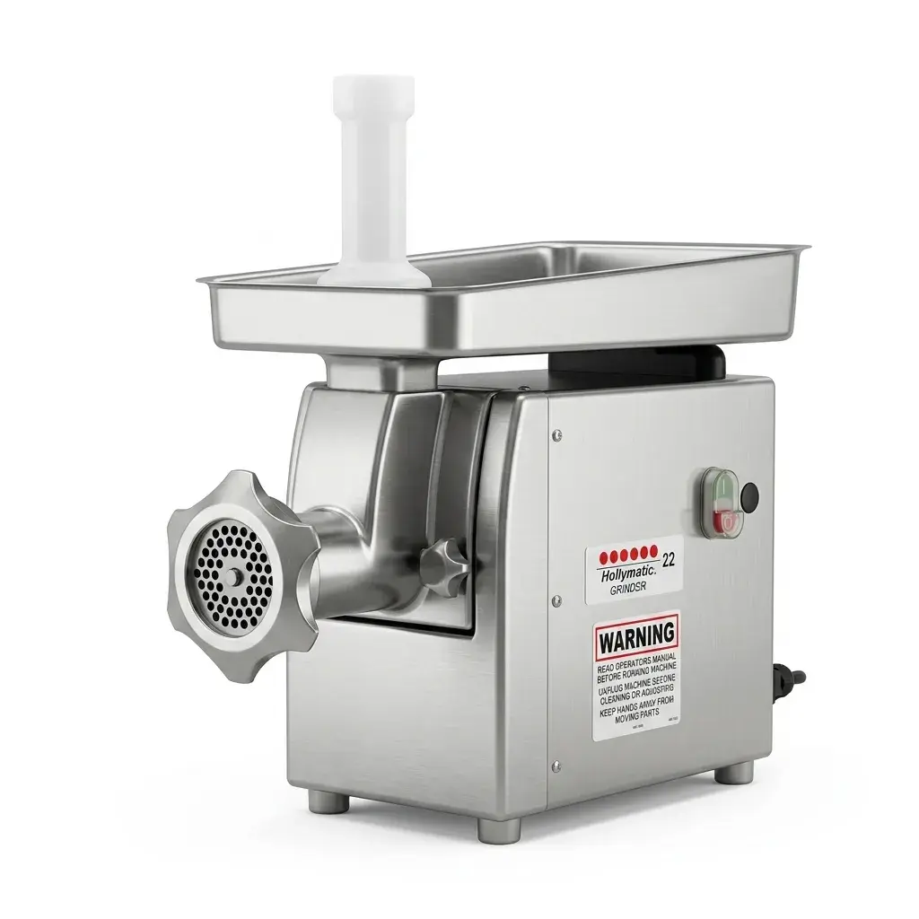 Molino De Carne Industrial Modelo 22 De Acero Inoxidable 1.5Hp Hollymatic