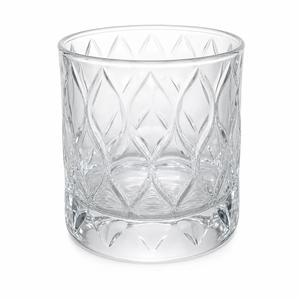 Vaso De Whisky Old Fashioned Leafy De Vidrio 10 Oz 300 Ml Set x6 Pasabahce