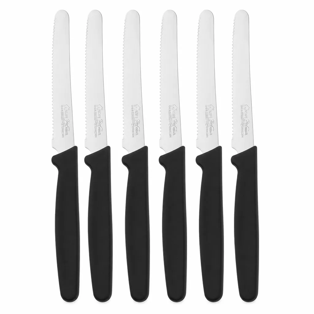 SET DE 6 CUCHILLOS DE MESA DE ACERO INOXIDABLE CASABELLA INOX