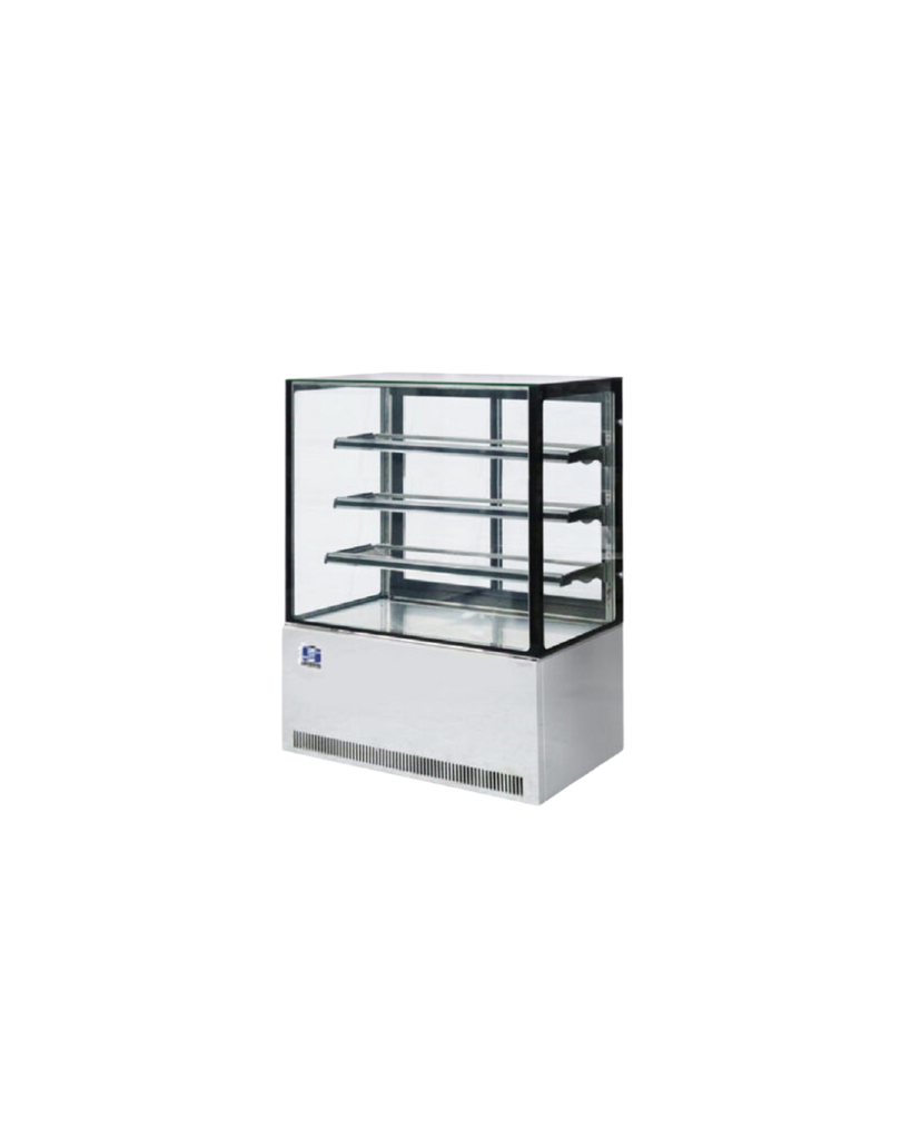 Exhibidor Vertical Para Pastelería De Acero Inoxidable 130 X 120 X 73 Cm Senzani