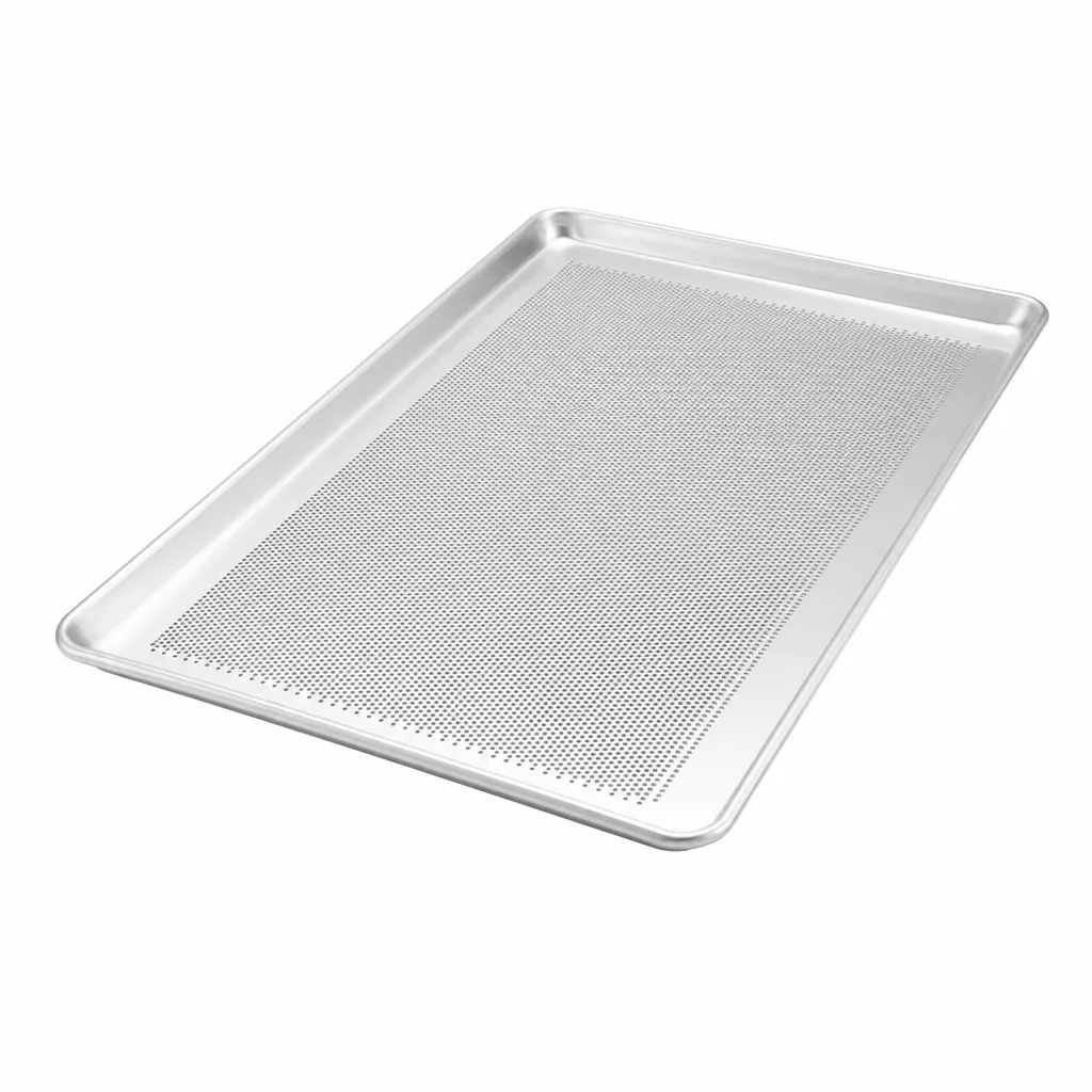 Media Bandeja Panadera Perforada De Aluminio 35 x 45 Cm Alumware (Código 1820p)