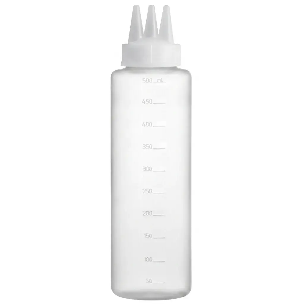 Salsero Dosificador Triple Boquilla De Plástico 500Ml Cosmoplast