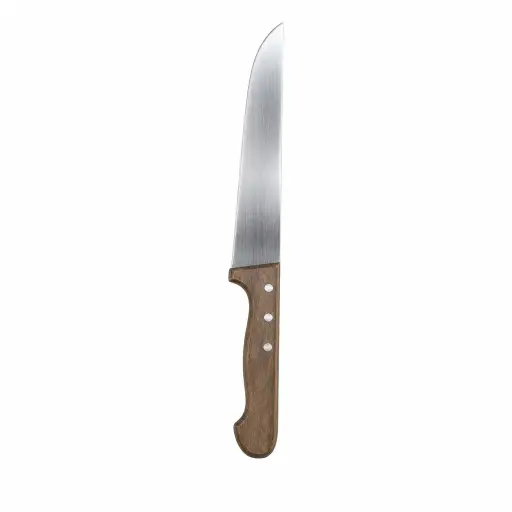 [M-CUCH0041] Cuchillo Para Limpiar De Acero Inoxidable Con Mango De Madera 24 Cm Giesser 