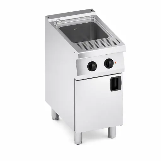 [M-EQUIP0131] Cuocipasta Eléctrico De 1 Cubeta De Lujo En Acero Inoxidable 220 V Senzani