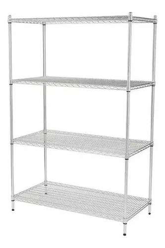 [M-EXHI0010] Estanteria 4 Entrepaños De Acero Inoxidable 192 X 106 X 46 Cm Zavatti