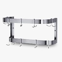 CUELGA OLLA DOBLE 20GANCH 120X60 STEEL SOLUTION