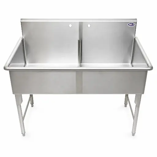 [M-FREG0002] Fregadero 2 Poncheras De Acero Inoxidable 129 X 70 X 110 Cm 