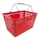 CESTA PLASTICA ROJA NACIONAL