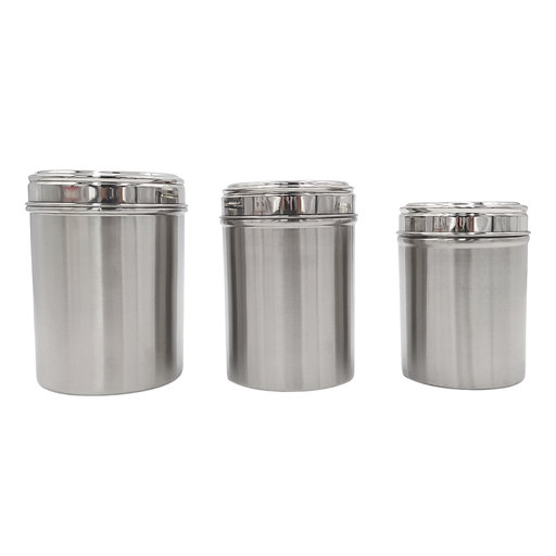 Set De 3 Canister Acero Inoxidable 45Oz, 34Oz Y 25Oz Eurochef