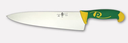 CUCHILLO PROFESIONAL CARNICERO 30 CENTIMETROS CON MANGO VERDE Y AMARILLO PAOLUCCI