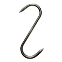 GANCHO DE CARNICERIA TIPO S ACERO