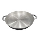 CALDERO TIPO PAELLERA ALUMINIO FUNDIDO 28 CENTIMETROS CALDERA