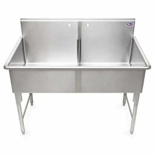 [M-UTEN1180] Fregadero 2 Ponchera De Acero Inoxidable 1,40M Pimak