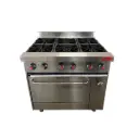 COCINA A GAS 6 HORNILLAS Y  HORNO IBOIA