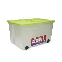 Caja Organizadora De Plástico Con Ruedas 120 L Alfa Hogar 