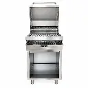 Parrillera Grill A Gas De Acero Inoxidable Con Cubierta y Gabinete 118x61x87 Cm Iboia