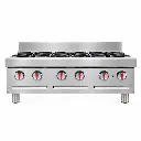 Cocina De Tope 6 Hornillas A Gas De Acero Inoxidable 33x92x87 Cm Iboia